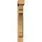 Ekena Millwork Olympic Block Smooth Bracket w/ Offset Brace, Western Red Cedar, 5 1/2"W x 26"D x 38"H BKT0604X26X38OLY05SWR - alternate 3